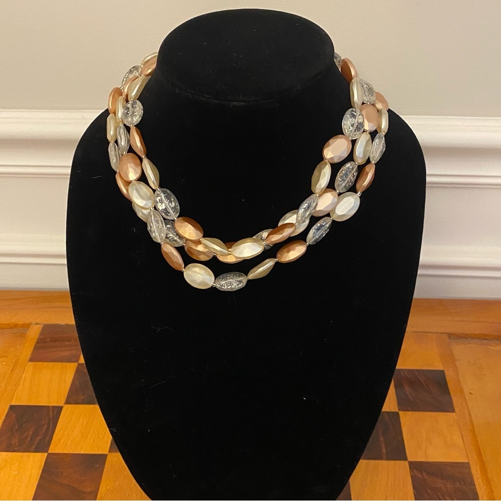2 Vintage Beaded necklaces